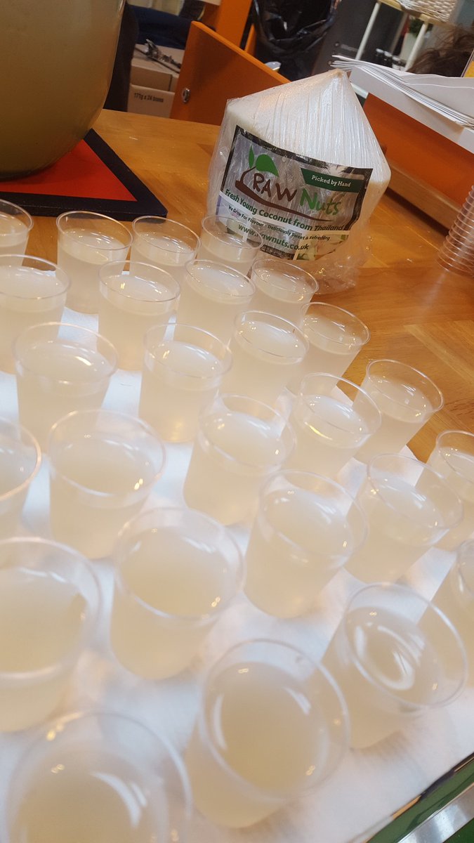 rawnutsuk's tweet photo. Day 3! Who wants to try some of our Young Coconut Water? Find us stand F990 @BBCGoodFoodShow #BBCGoodFoodShow #rawnutsuk #youngcoconuts https://t.co/uElvx39YUo