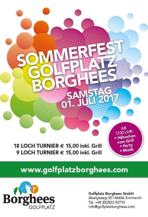 1 juli Sommerfest op Golfbaan Borghees! Lekker eten en drinken, muziek en feest. Schrijf je vandaag nog in! #Golf