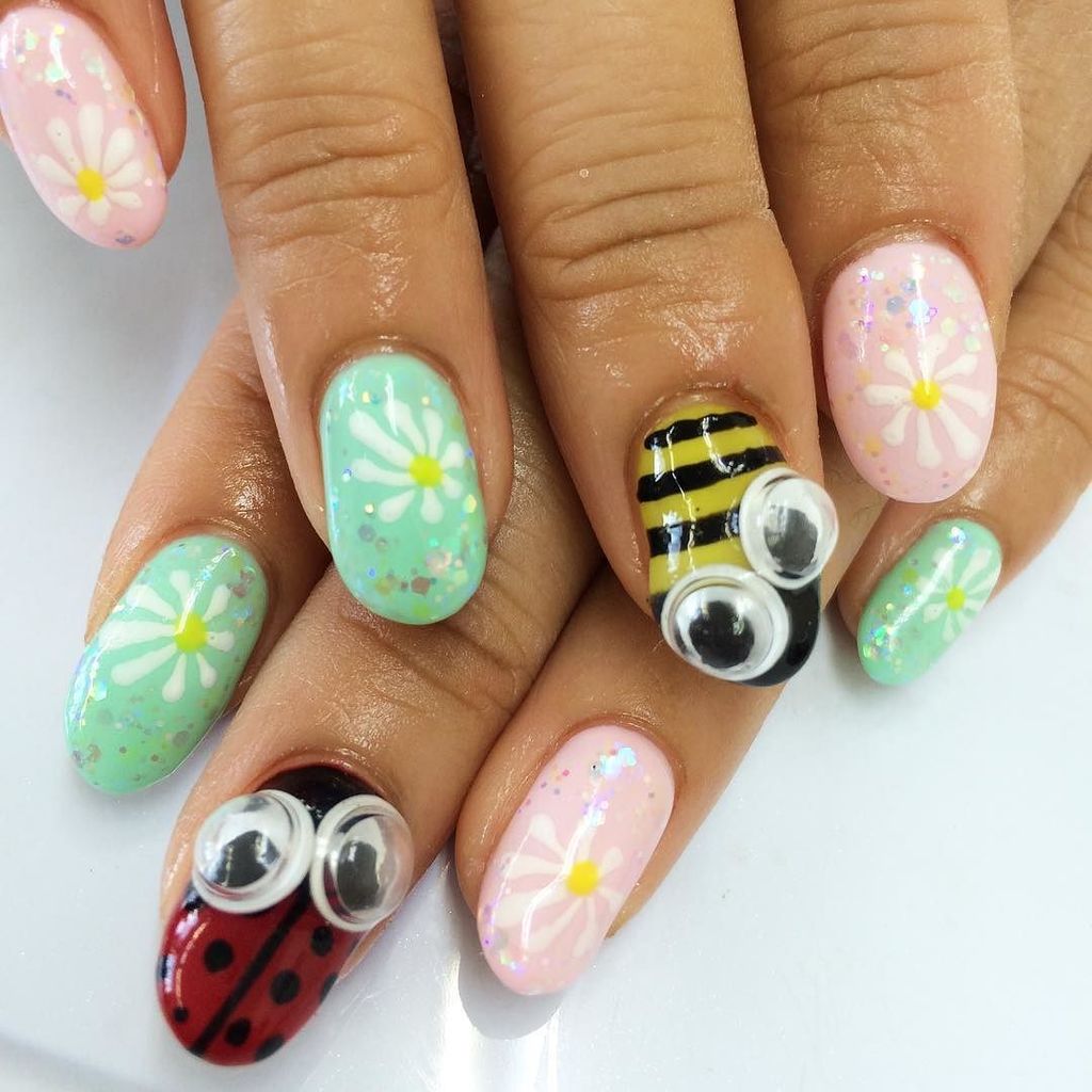 Olive Nail Olive Nail お花ネイル おもしろデザイン てんとう虫 はち お花ネイルデザイン ジェルネイル ネイル ネイルサロン 船橋 鎌ヶ谷 馬込沢ネイル 馬込沢 Nail 低価格ネイル T Co Acicl33ohx Twitter