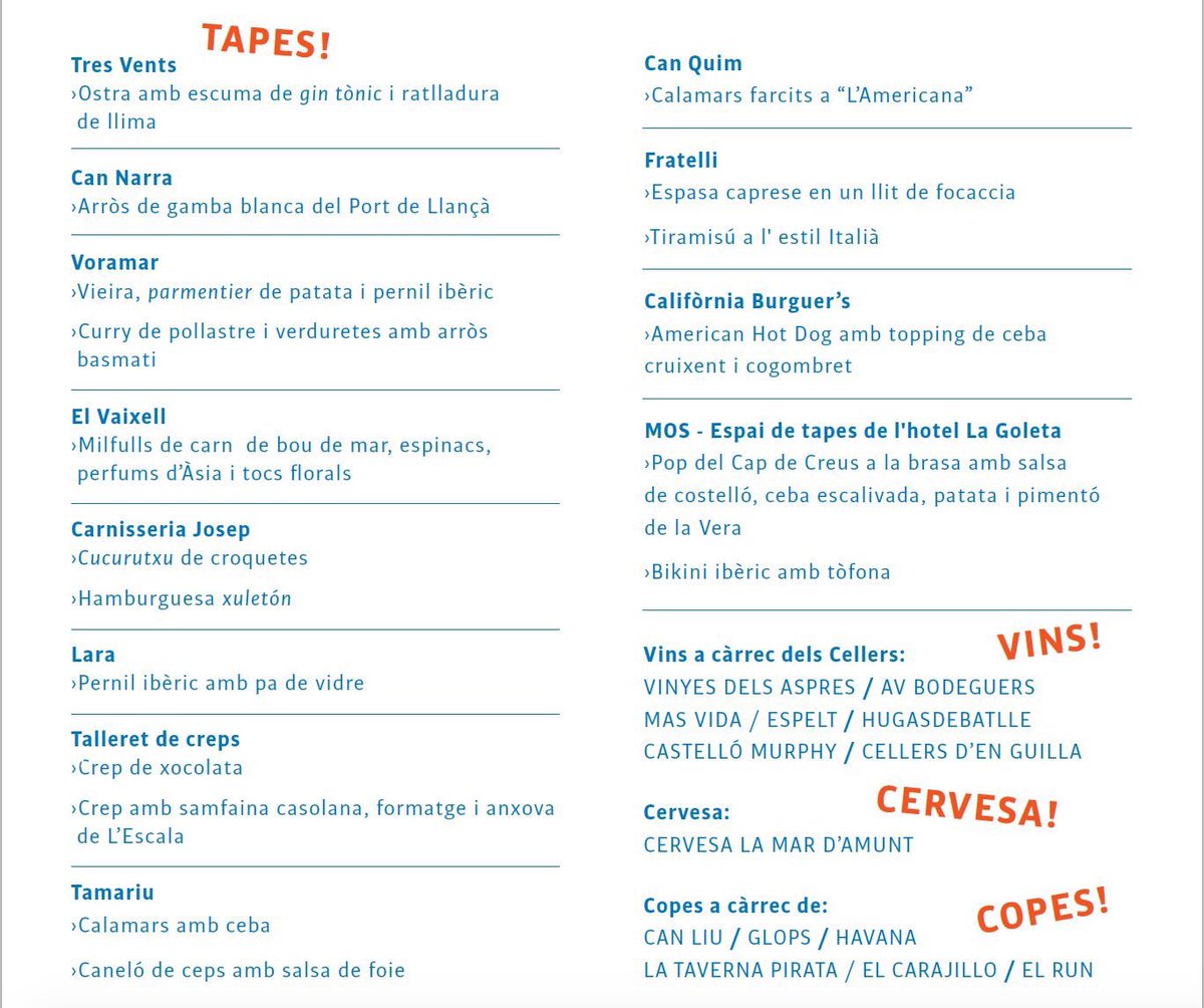 tramuntana_tv's tweet photo. #StreetFoodSummer avui dissabte a #Llançà amb tapes, copes i música des de les 7 de la tarda https://t.co/BPQBw8M9QI