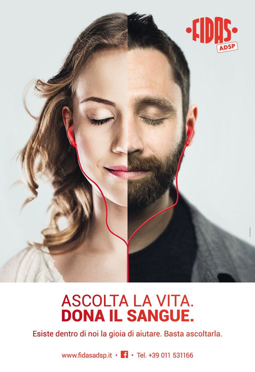 FidasAdsp's tweet photo. Ascolta la vita,DONA IL SANGUE" Esiste dentro di noi la gioia di aiutare. Basta ascoltarla. #ascoltala
#oggidono #donasanguedonavita https://t.co/NykjXHvfrD
