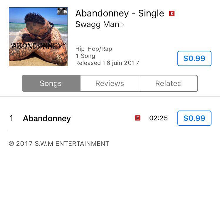 LabelSWM's tweet image. Télécharge le tout nouveau single de Swagg Man " 🎼Abondonney 🎼disponible sur toutes les plates-formes  itun.es/us/pbVDkb