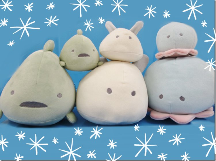 Bleu Bleuet ブルーブルーエ 公式 東京バイヤーより いま人気のぬいぐるみの紹介です ダンゴウオのつぶらな瞳 ウミウシの触覚 クラゲの丸い足など かわいいポイントがたくさんです ついつい かわいい と思ってしまうこと間違いなし