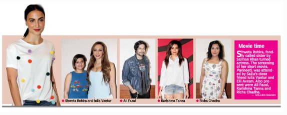 pgdigitalcinema's tweet photo. Asian Age, Page 3 Coverage of @ShwetaRohira | Star Studded Screening of Parineeti - Short Film by Playground Digital Cinema #parineeti https://t.co/LVNC8fRuX9