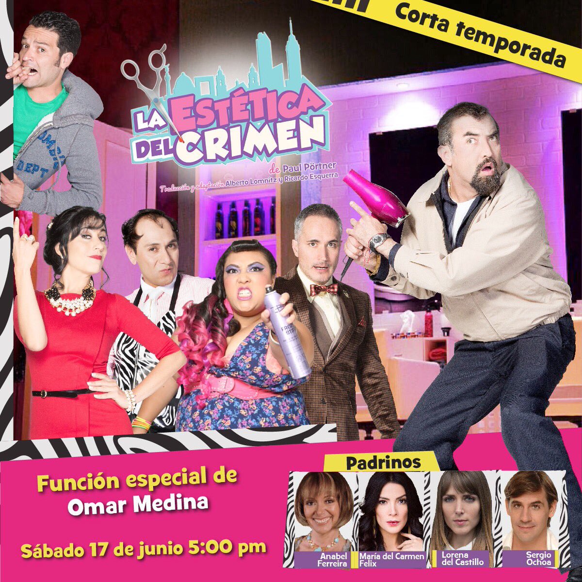 Noti_Teatro's tweet photo. 🎭 Tenemos 6 pases dobles de @EsteticaCrimen

Manda a noti_teatro@hotmail.com tu nombre y dinos ¿Cómo se llama el personaje de @michihart ?🎭 https://t.co/kHauvOqzh6