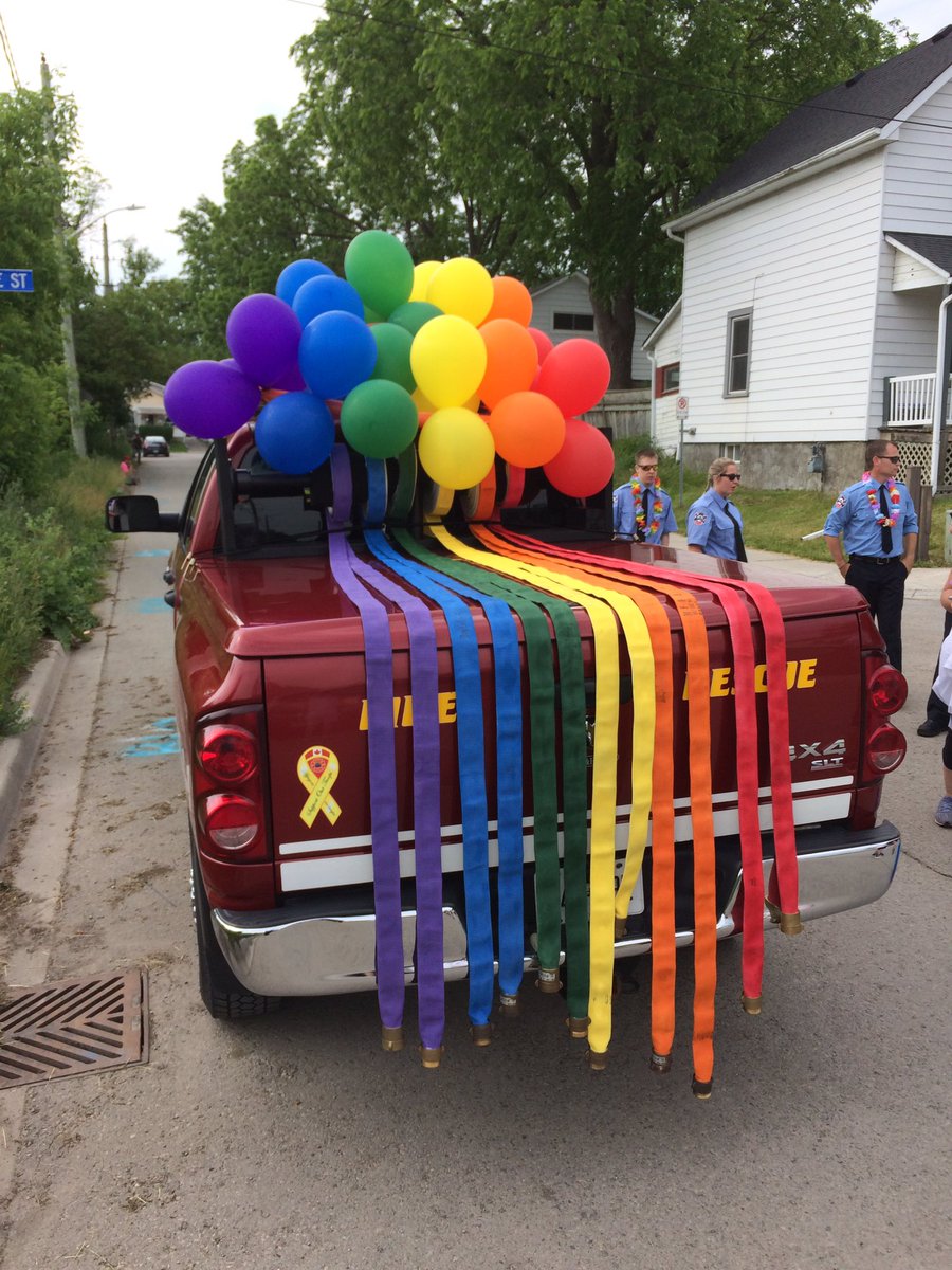 Darren1132's tweet photo. GFD out today in support of the York Regional Pride Parade. #pride #flyingthecolours #inclusion https://t.co/6pHMH2mg5T