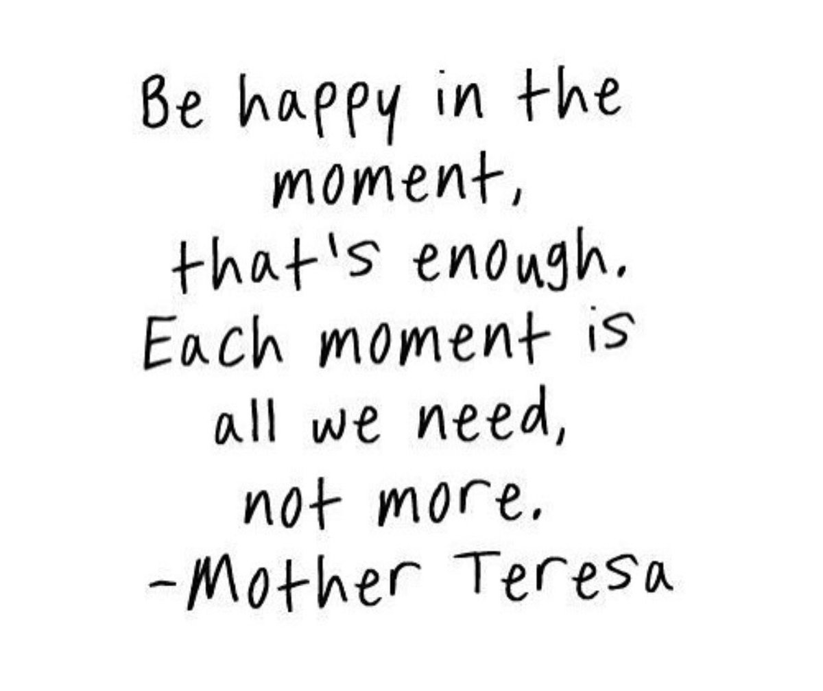 DaveHead40's tweet image. A simple yet forgotten thought 
#simpleidea #timetopractice #liveinthemoment #happiness #motherteresa #wisdom #wordstoliveby