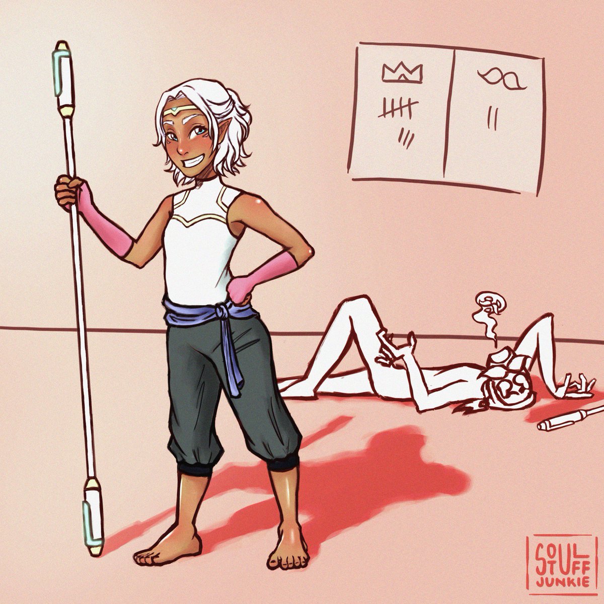 soulstuffjunkie's tweet photo. Someone must have taught her to fight and she may probably have let them win a couple of rounds. #vld #vldallura #vldcoran #babyallura https://t.co/bu2rNTgSEE
