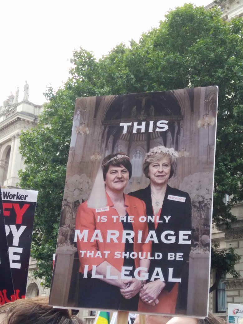 c_socialchange's tweet photo. Great poster #maymustgo protest https://t.co/BUxUF5awop