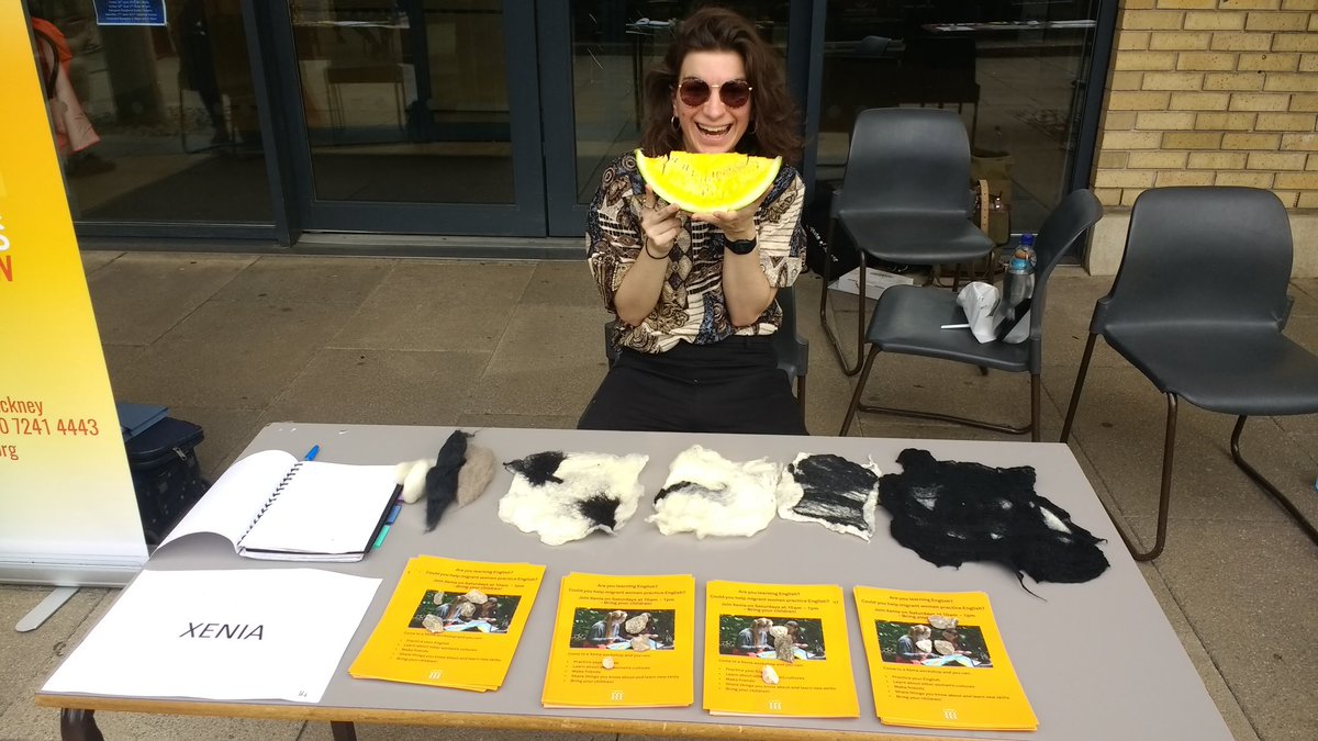 XeniaWomen's tweet photo. Having a great time at #hackneymoreincommon talking to people about work we're doing with #women in #Hackney! https://t.co/yJmF17hmlC