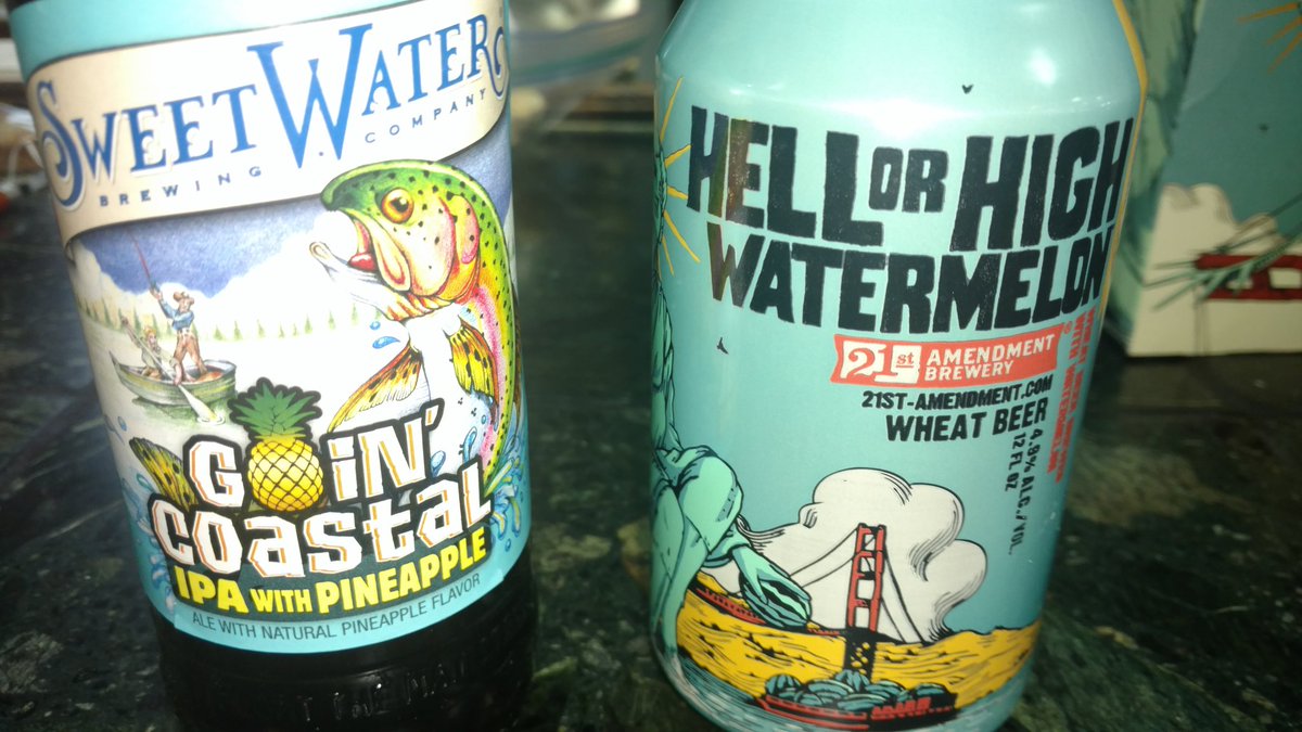 HannahFlanagans's tweet photo. Step 1:  Mow grass.  Step 2:  come drink new summer beers from @21stAmendment and @sweetwaterbrew https://t.co/Caxa0nZnZV