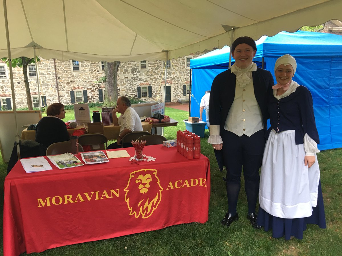 MoravianAcademy's tweet photo. Stop by Historic Bethlehem and the CE Building for Moravian Day--10 am-4pm today. #MA275 #MoravianDay https://t.co/rq8Tu7sV4z
