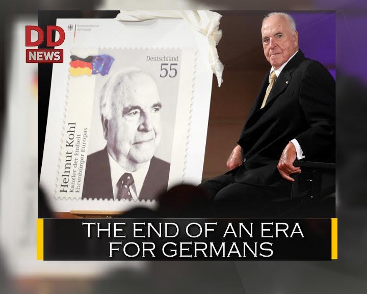 DDNewslive's tweet photo. Germany mourns Father of National Reunification, Helmmut Kohl. WATCH his story in #WorldKonnect at 9 PM today on #DDNews https://t.co/cwC0vdarIy