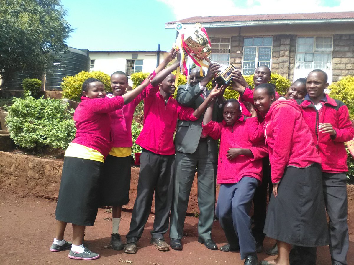 kambui_HI's tweet photo. The deaf can enjoy music. Kambui sec sch learners celebrating their win in Kenya Music Festival https://t.co/sId3aswhve