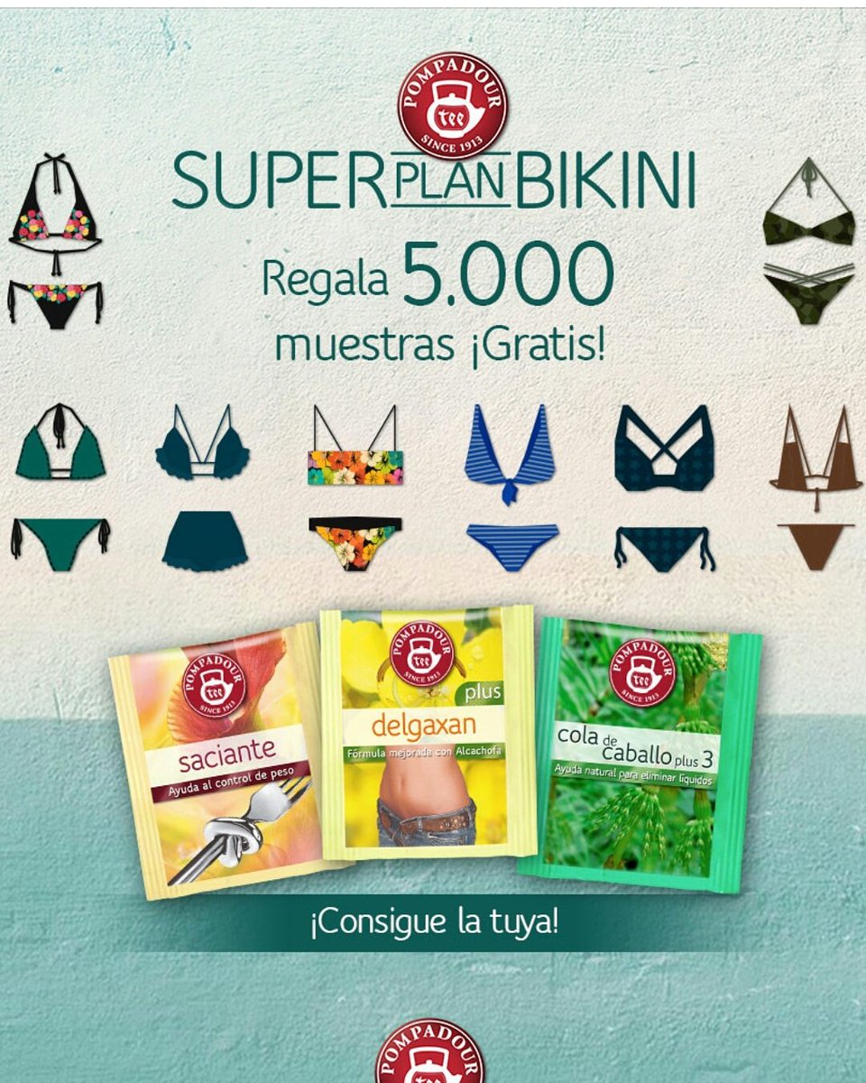 portalmuestras's tweet photo. Ya puedes empezar tu #PlanBikini pidiendo tus #MuestrasGratis de @pompadouronline
👉https://t.co/whI1VgrM9o https://t.co/BJJhne3ITR