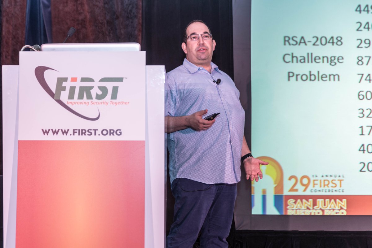 FIRSTdotOrg's tweet photo. Summary of the #firstcon17 final day keynote: "Post-quantum cryptography" by Brian LaMacchia https://t.co/V6yfnlzfOJ https://t.co/BwRBuuzhGS