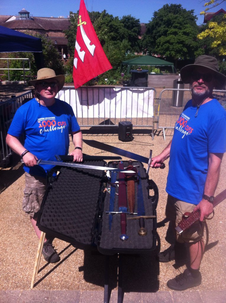 Shiny_Bowlore's tweet photo. The mighty swords in use today @1KCutsChallenge @SomerfestJune https://t.co/8heUyYX1CP