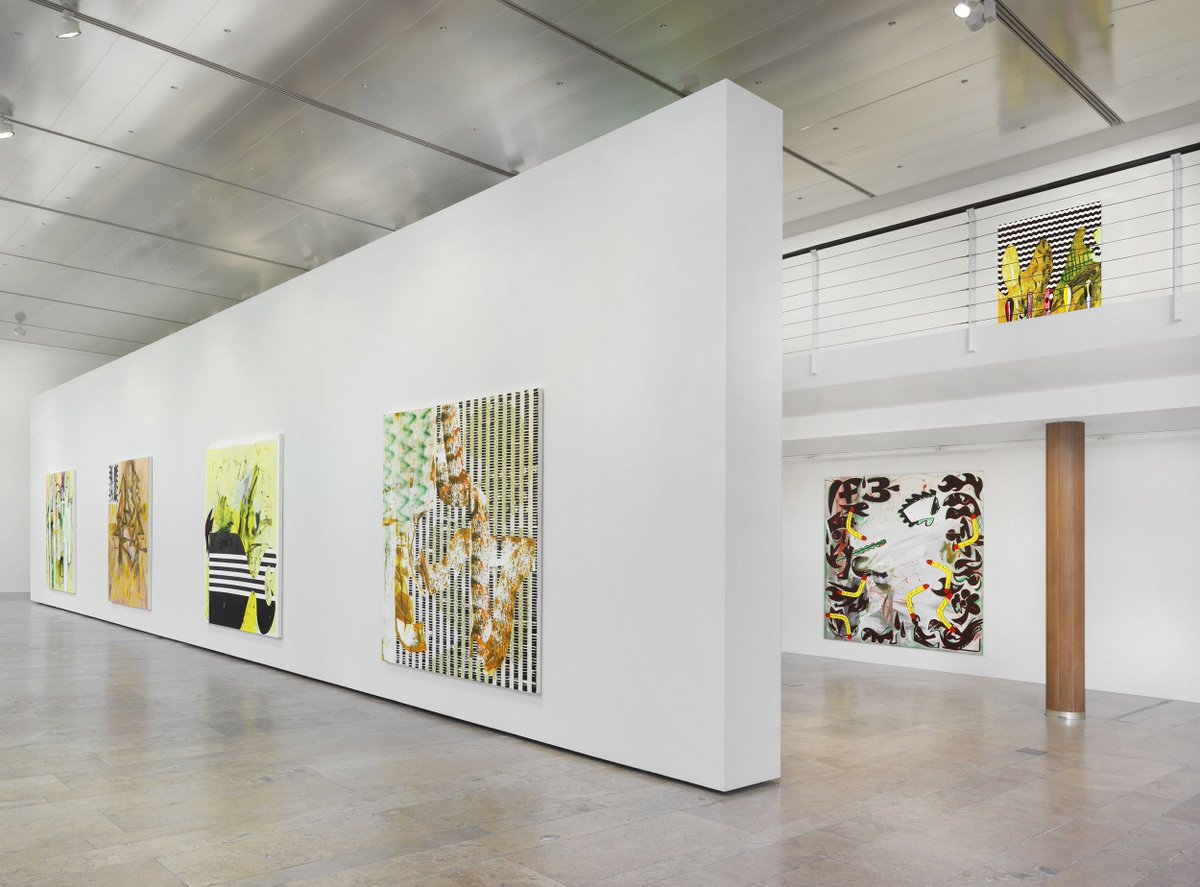 PaintDiary's tweet photo. Charline von Heyl @ Capitain Petzel, Berlin - suggested by Henning Strassburger https://t.co/O8aHK6AvrA https://t.co/br4rfaNARB