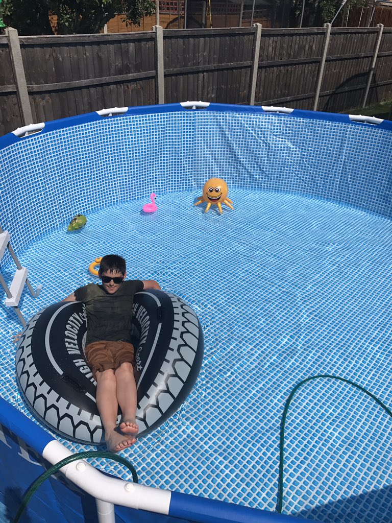 Waiting for the damn pool to fill up!