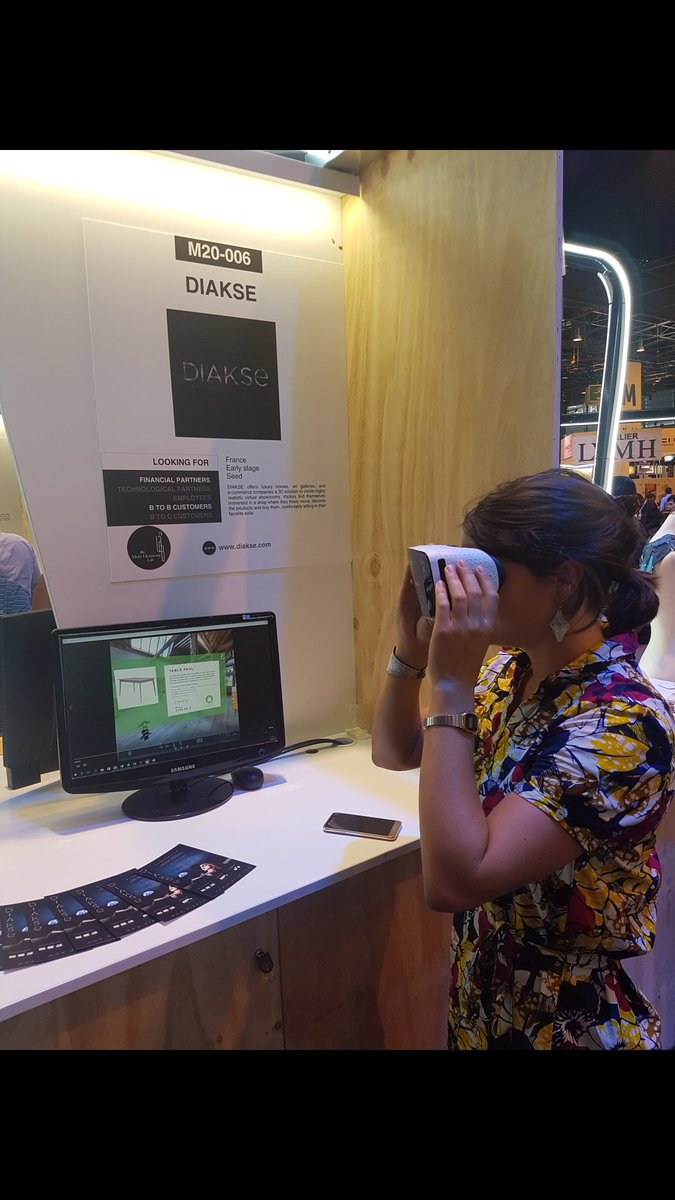 Diakse_France's tweet image. People enjoy @Camif_ virtual showroom with connected catalogue from @LaPosteBusiness  #VivaTechnology2017
