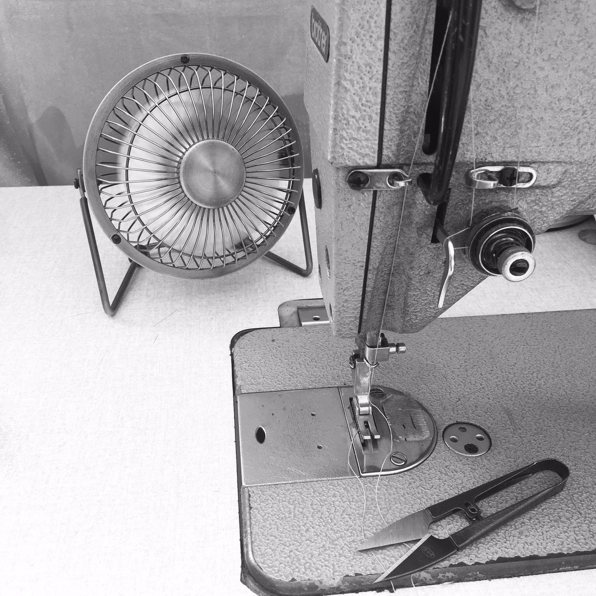 My little fans got its work cut out today 🔥🌞🔥 #summer #hot #sewing #weddingdressdesigner #wedding #seamstress