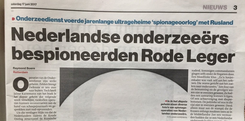 marineschepen's tweet image. Heel blij met paginagroot artikel over het boek In het diepste geheim in het AD, de Limburger, BN De Stem, etc. ad.nl/binnenland/ned…