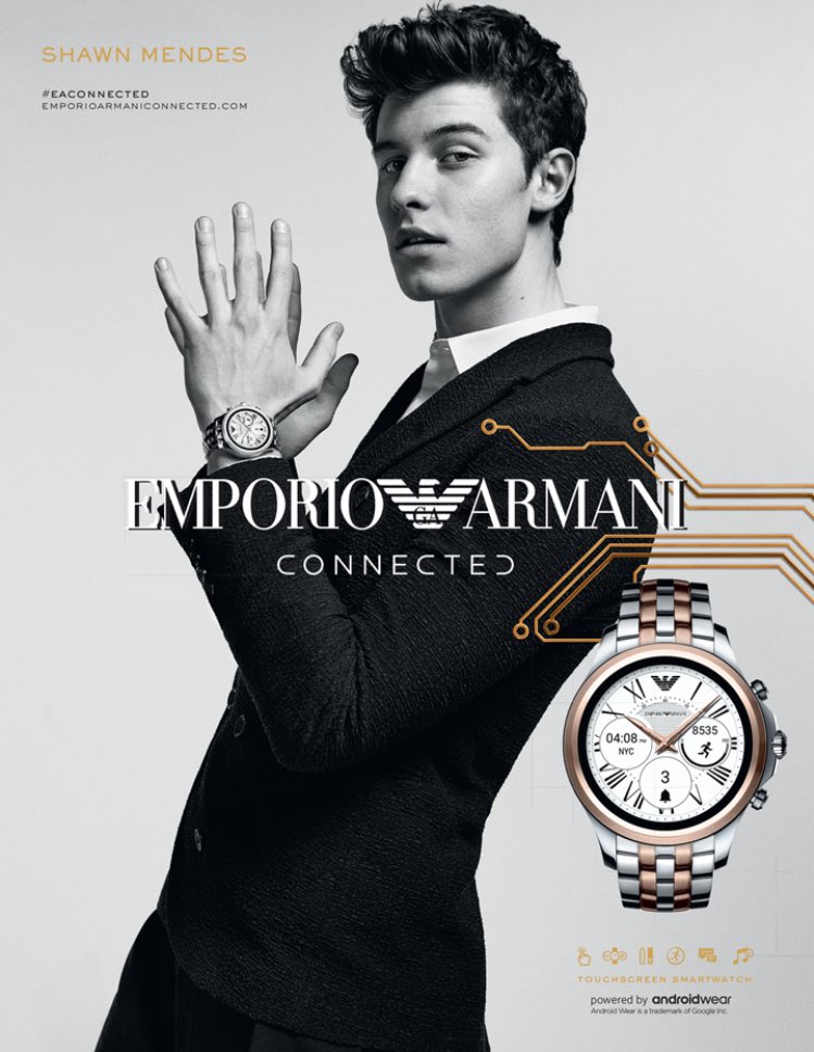 shawn mendes armani watch