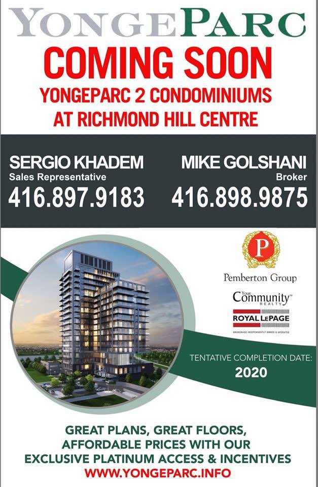 mikeDbroker's tweet photo. https://t.co/7Uu6uPFBlV YongeParcCondo@gmail.com #richmondhill #toronto #realestate #condos #yongeparc2 #yongeparc #newcondos #pemberton https://t.co/xNDzd7cZyY