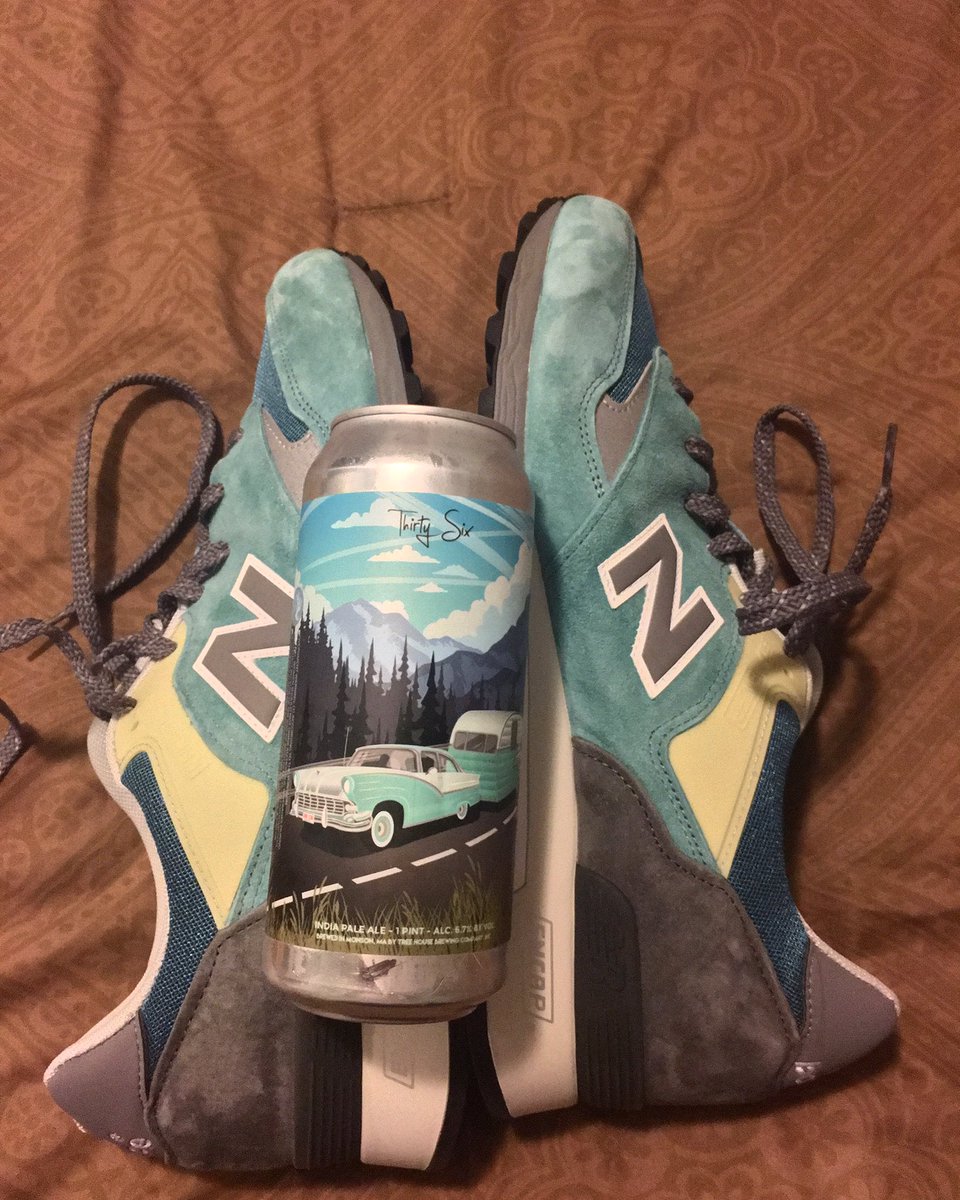 mikeyWTC's tweet photo. A match made in heaven. @TreeHouseBrewCo @newbalance #nb577 https://t.co/JfSOPSTzpy