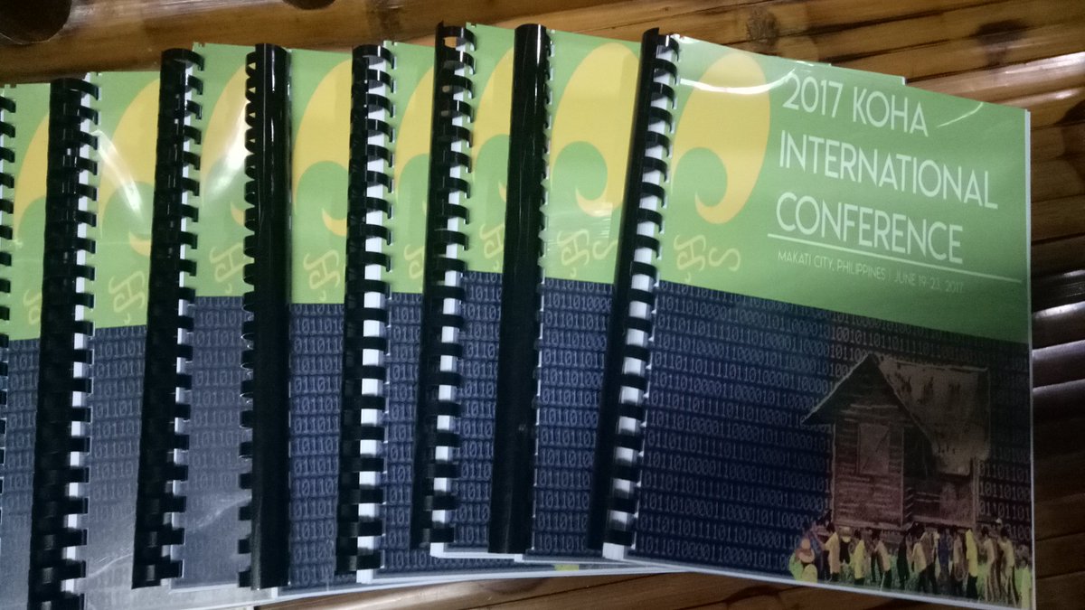 Edelleski's tweet image. After a night w/o sleep. I am really tired.  But seeing those printed outputs...whew! It&apos;s worth it #kohacon2017  #tipidmode