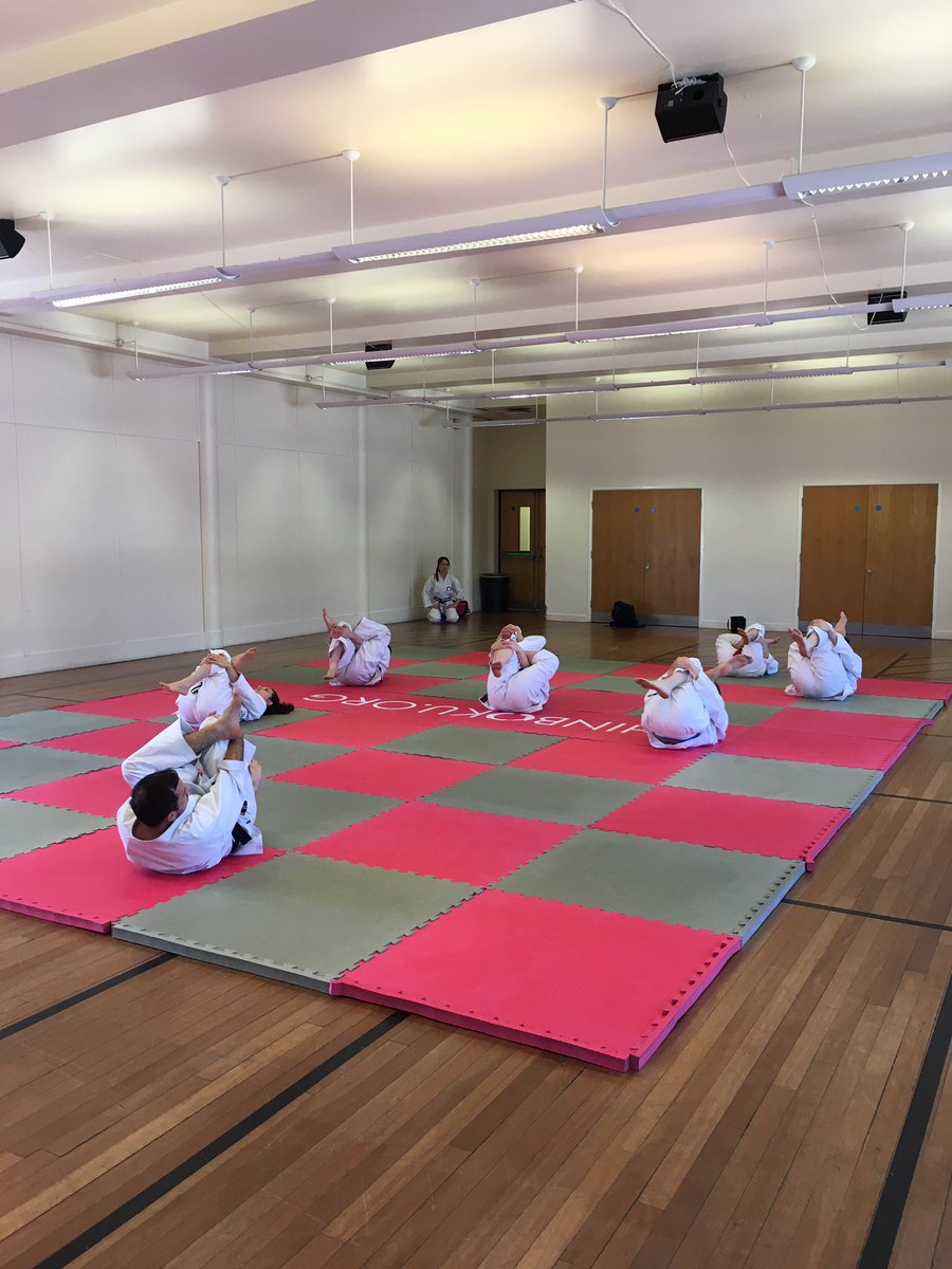 Stretching for Kyu Grading today