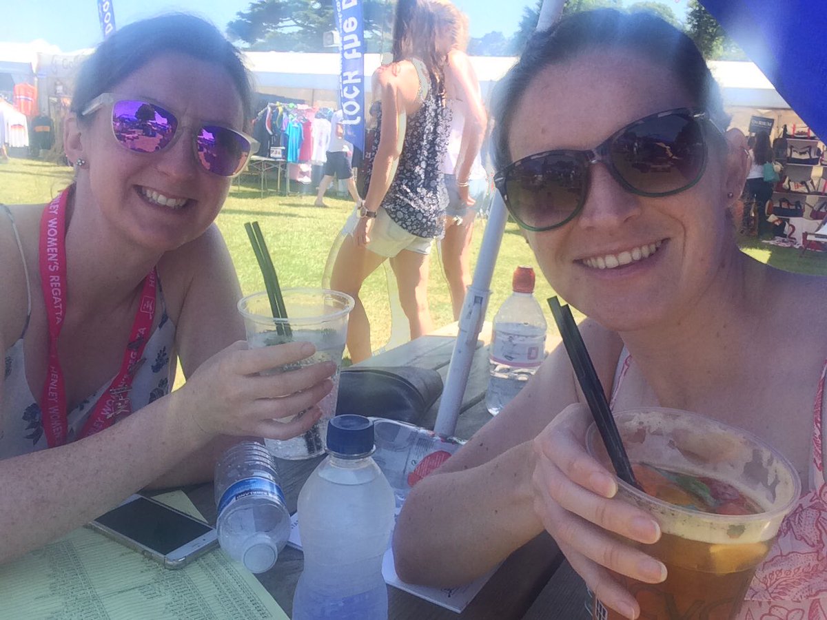 Deny9's tweet photo. Pimms o'clock with @dithena . #whr2017 https://t.co/SD3RqB6puq
