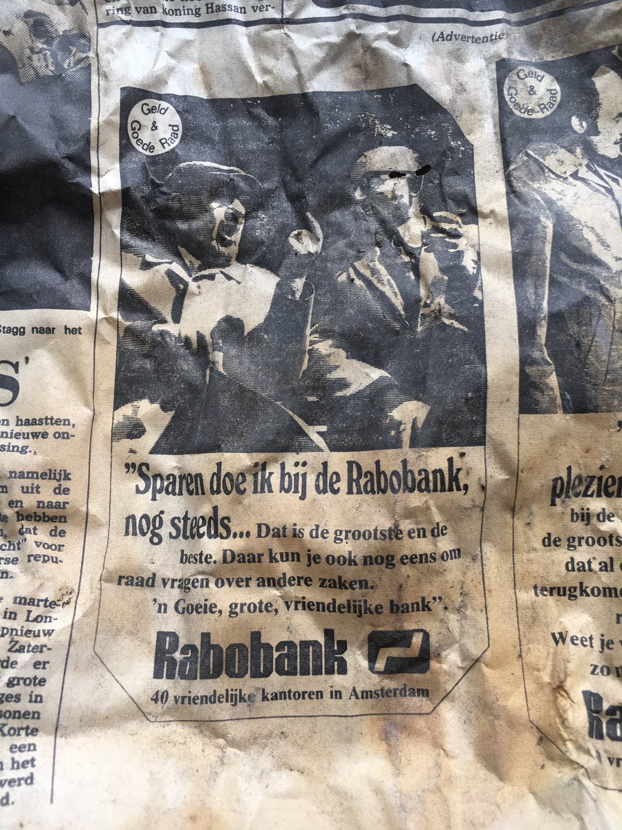 janjaap20's tweet photo. @Rabobank vind je een advertentie van de Rabobank uit 1976 in je huis #debouwvantoen https://t.co/5dWR6zbDZB