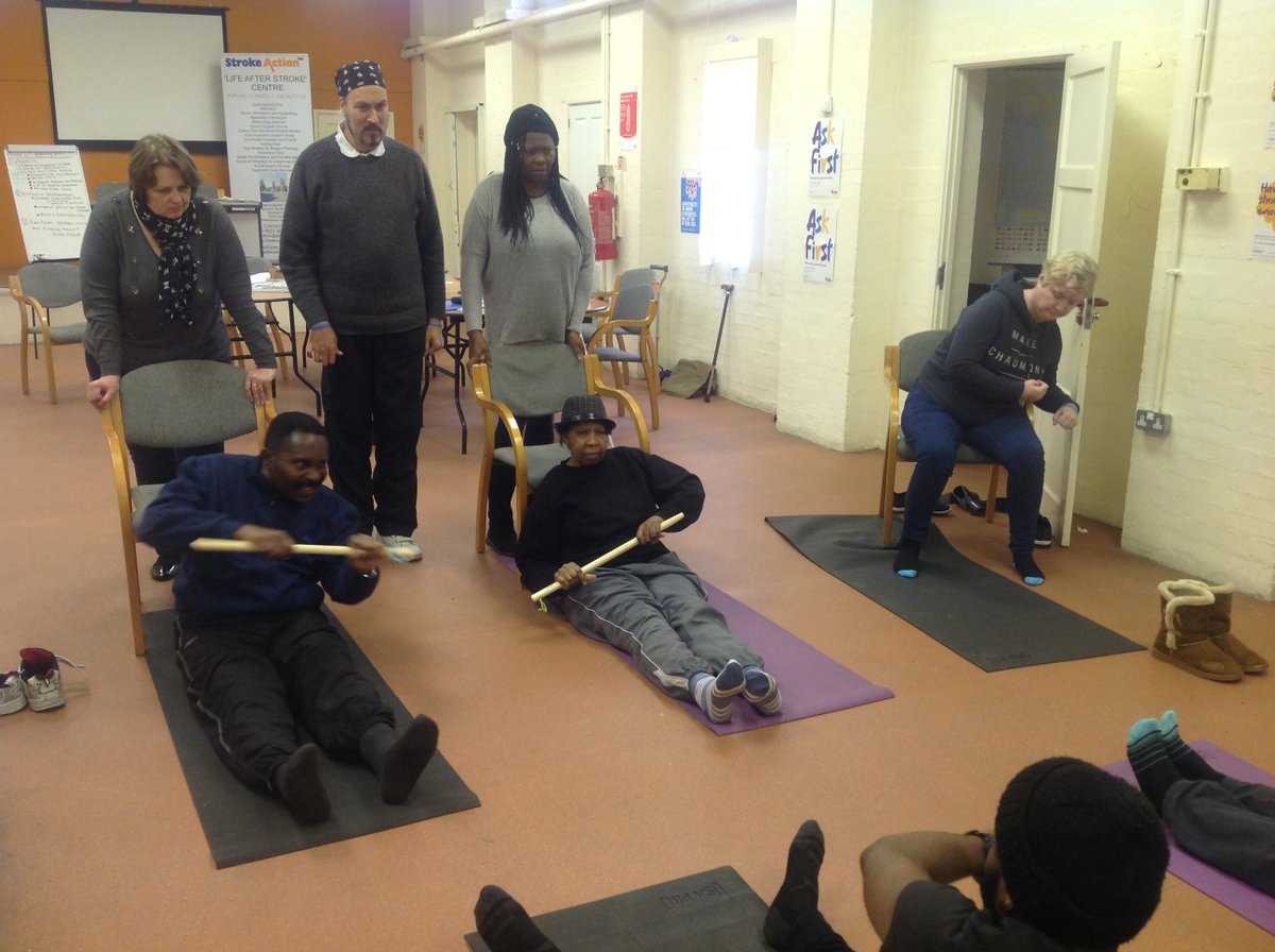 StrokeUK's tweet photo. Functional Rehabilitation and Exercise Training After Stroke (FRET) at our Enfield Life After Stroke Centre in London, UK https://t.co/jUPcQYhnbr