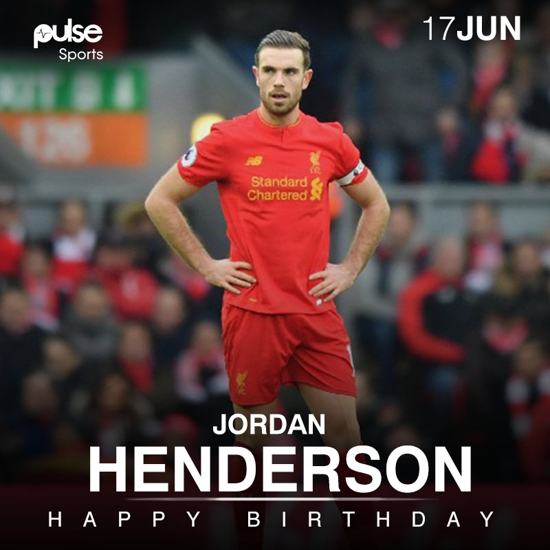 Happy 27th birthday to Liverpool captain, Jordan Henderson!  