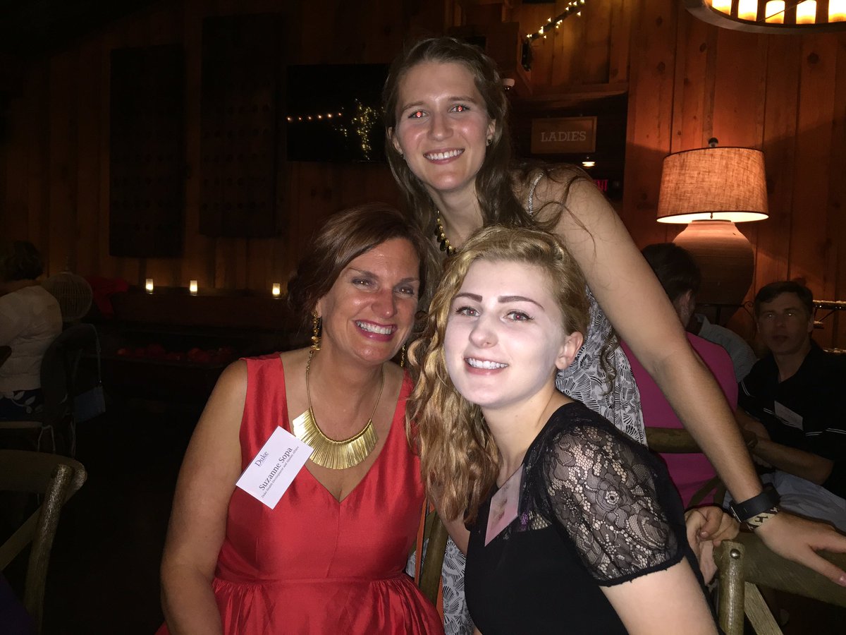 Elysemom's tweet photo. Celebrating the close of the capital campaign with Lainie and Natalie! #dukeforward https://t.co/eozn5Yn4of