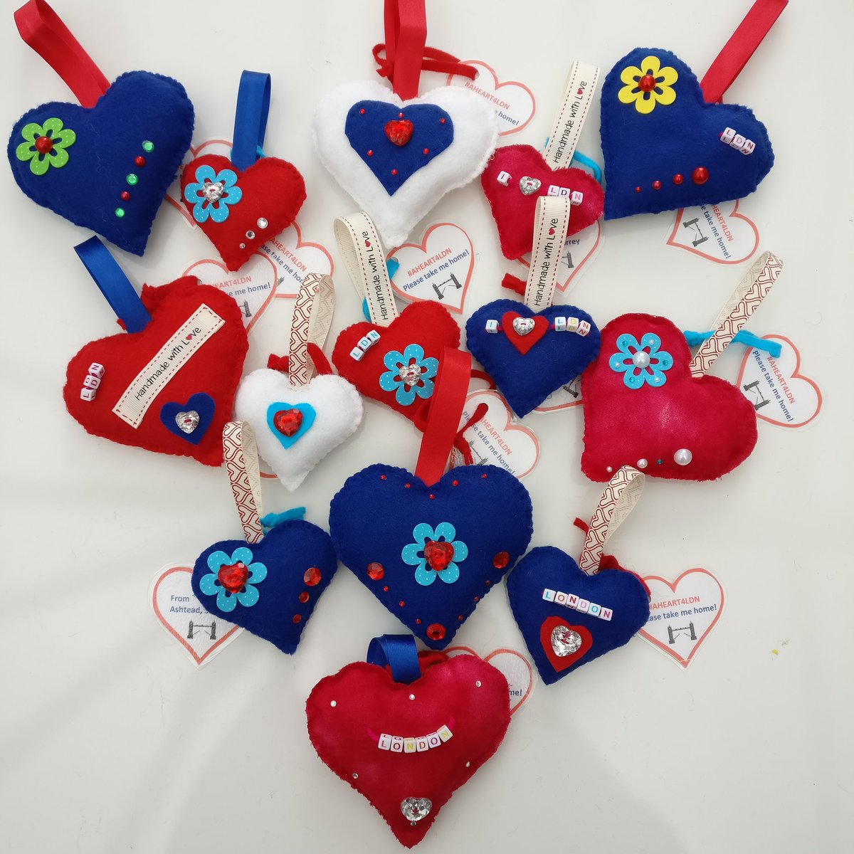 #AHEART4LDN.... Over 7000 hearts in Borough Market and around London Bridge today. Please take one home, all made with love. @aheart4ldn