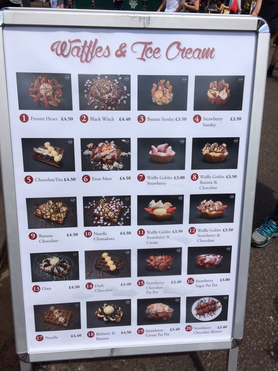 #BelgianWaffle with a bit of ice cream and a choice of your favourite toppings #CambridgeMarket