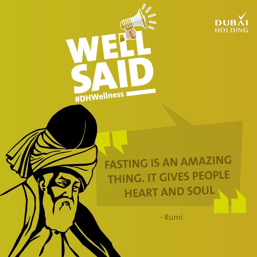 DH_Wellness's tweet photo. Fasting teaches us patience, discipline &amp; #wellbeing -- all important qualities in our every day lives, not just during #Ramadan https://t.co/1Bgf5Wzwz7
