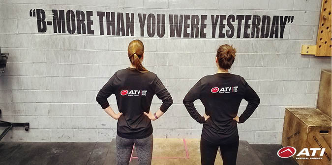 ATIPT's tweet photo. After a patient inspired them to join, 2 of our ATI team members are enjoying being part of the Crossfit community! #ATIOutside #ATIFamily https://t.co/ftGBU3tLzz