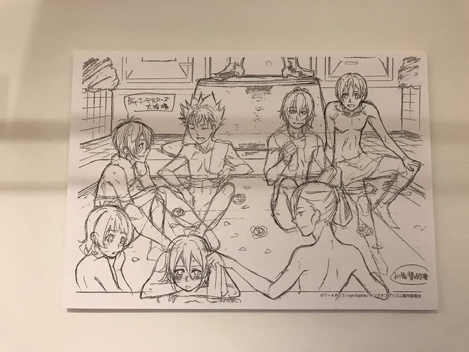 展示されてる原画撮影OKだからみんなマルイ行こう?あとパルコは撮影禁止だけどキンプラの例のHiro×Kojiのシーン飾ってあったからみんな行こう? 