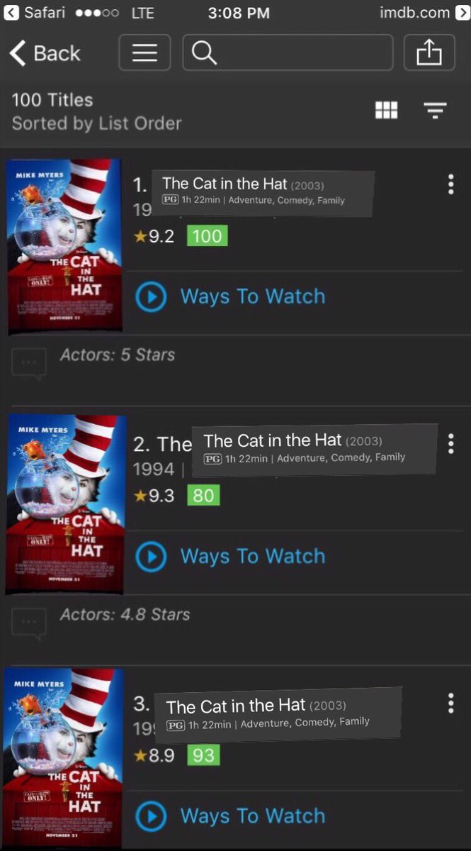 youngcrisht's tweet photo. The top 100 movies of all time list is out! https://t.co/LBWr8nc5QO