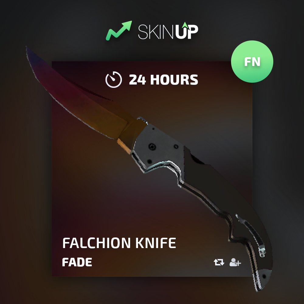 skinupgg's tweet photo. 🌪 FALCHION KNIFE FADE GIVEAWAY

TO ENTER
➡️ FOLLOW US
➡️ RETWEET

GOOD LUCK, WINNER IN 24 HOURS https://t.co/quL4nJLM1W