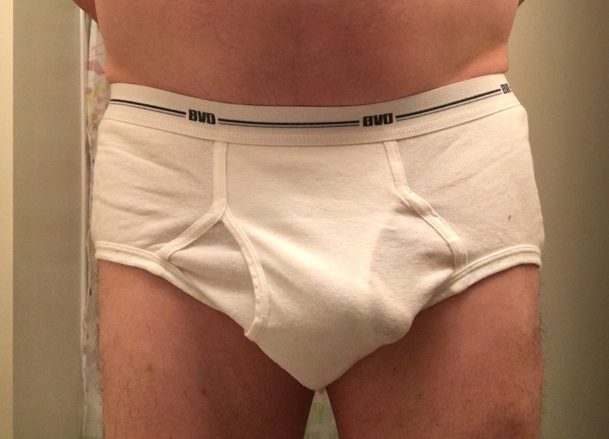 todays briefs on X: Today's #TightyWhities are medium BVD white briefs.   / X