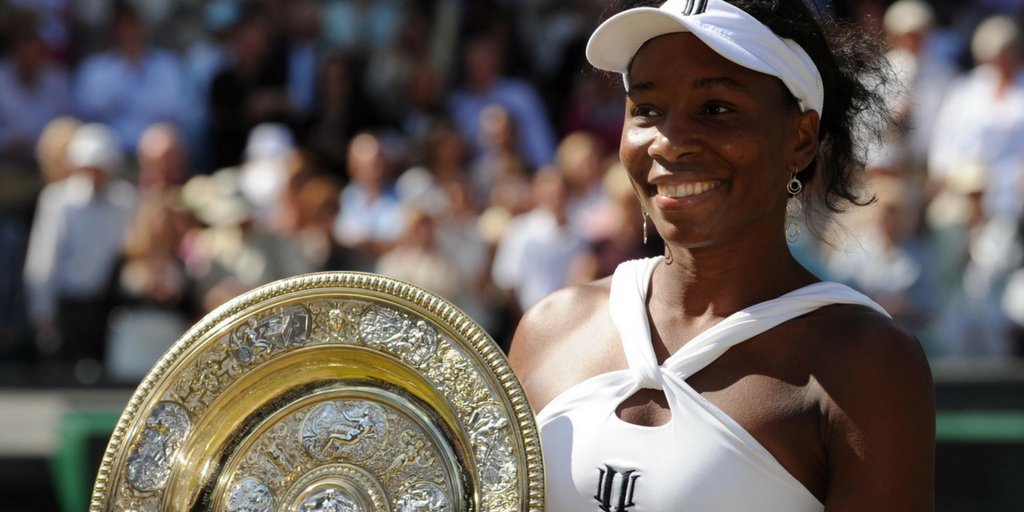  Happy 37th birthday Venus Williams...

- Wimbledon:     - US Open:  Legend! 