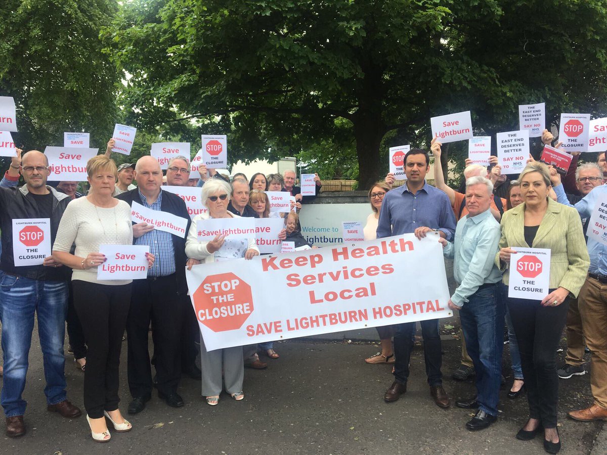 AnasSarwar's tweet photo. While Nats smear and hound nurses, today we were out campaigning to save local NHS services. #SaveLightburn #SaveOurNHS https://t.co/Ga1vFmTa0z