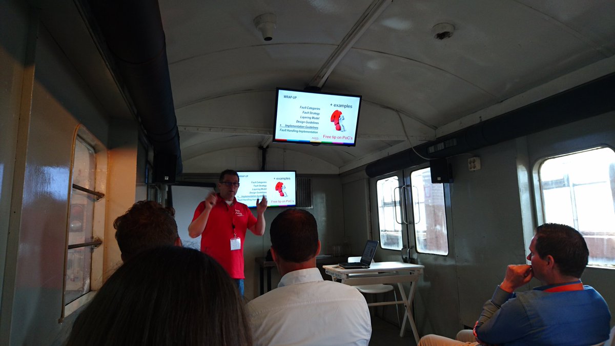 mvzoest's tweet photo. @lucasjellema @sfonplsql Actually... Some did take place inside one of the cars. Luc Gorissen did one on faulthandling there :-) #OGhTech17 #ogh_nl https://t.co/T98bZG2Xyb