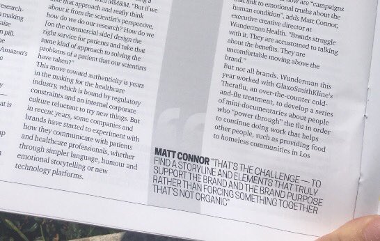 HeidiGWrites's tweet photo. Find a storyline &amp; elements that truly support brand purpose -- #WundermanHealth ECD @Matthew1924. @LionsDailyNews #CannesLions #LionsHealth https://t.co/RC9EYeLdyF
