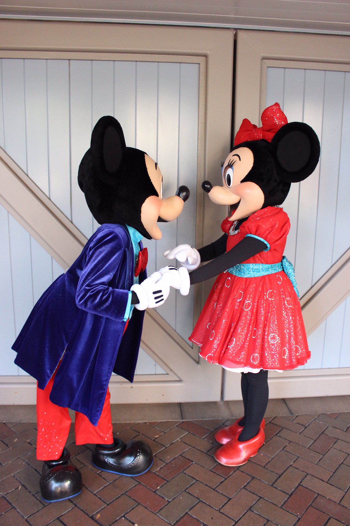 Hina A Special Treat ミッキーのほっぺにキスしてミッキーもミニーちゃんの手の甲にキスしてからの鼻チュー T Co Jtbeyvn4cp Twitter
