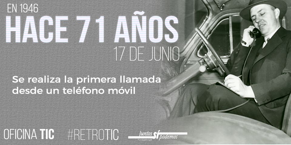 FusagasugaTIC's tweet photo. #RetroTIC |Un conductor en San Luis Misuri, saca un teléfono debajo del tablero de su auto y hace la primera llamada desde un teléfono móvil https://t.co/kiVLZzxYwa